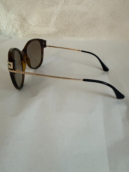 Versace Cat Eye Havana Gold Crystals VE4316-B 5148/13 57-17-140 Sunglasses main image 10